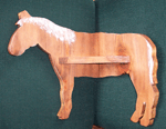 Corner Horse Shelf